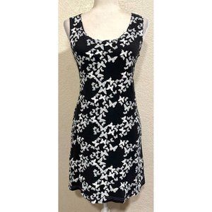 C America Vintage 90s Cotton Blend Butterfly Mini Shift Dress